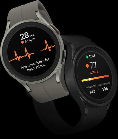 Watch 5 Pro: Premium GPS + Cellular Connectivity, Advanced Fitness & Health Tracking, Oxygen & ECG Monitoring, Water Resistance | 1-Year Warranty, 14-Day Hassle-Free Returns + Free Ear Buds